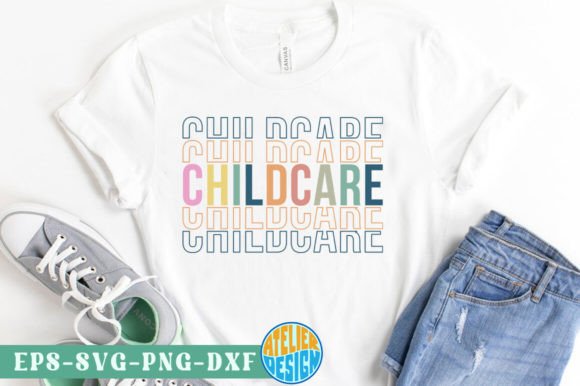 Childcare Retro Tshirt: Graphics for Crafts
