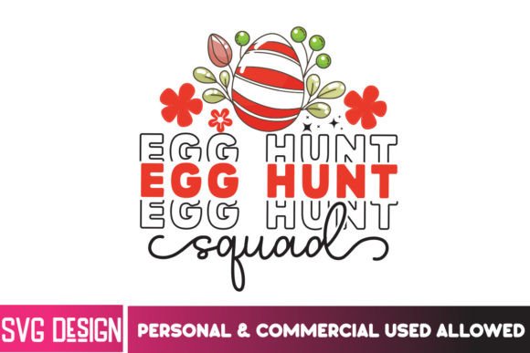 Egg Hunt Squad SVG for Branding & T-Shirt Designs