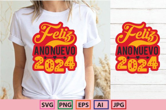 Feliz Ano Nuevo 2024: Graphics for Freebies