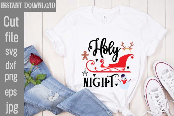 Holy Night SVG Cut File: Graphics & Freebies