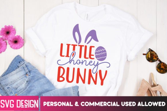 Little Honey Bunny SVG Cut File for T-Shirt Designs