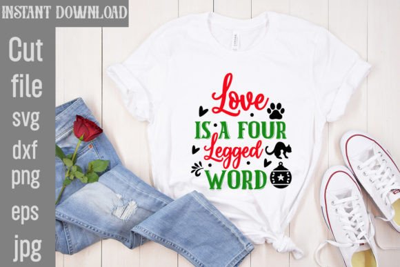 Love is a Four Legged Word SVG: Graphics & Freebies