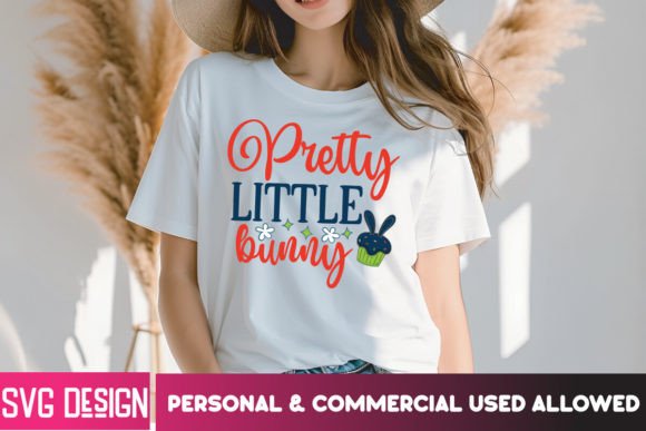 Pretty Little Bunny SVG Cut File for T-Shirt Designs