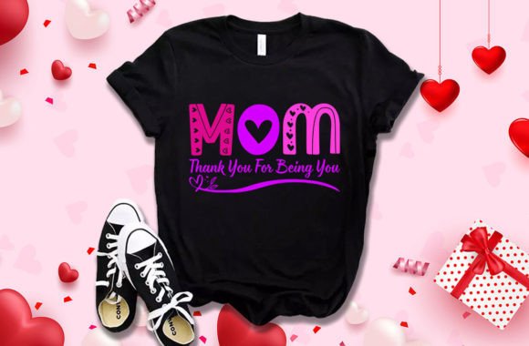 Thank You Mother's Day T Shirt Design Graphics Freebies
