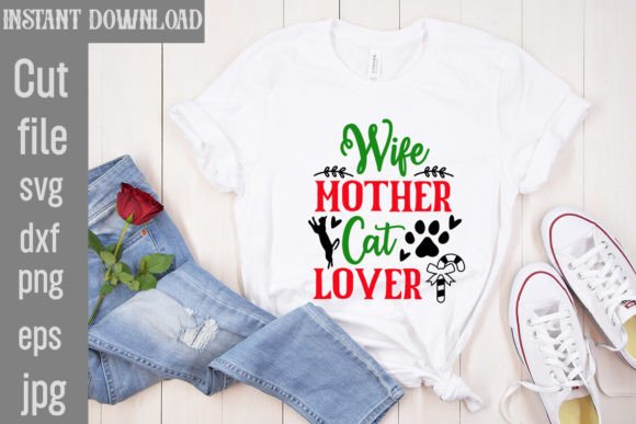 Wife Mother Cat Lover SVG: Free Graphics